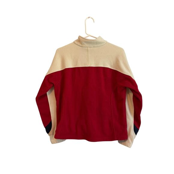 Helly Hansen Jacket Mens Medium Fuzzy Fleece Full Zip Colorblock Outdoors Preppy - Picture 2 of 8